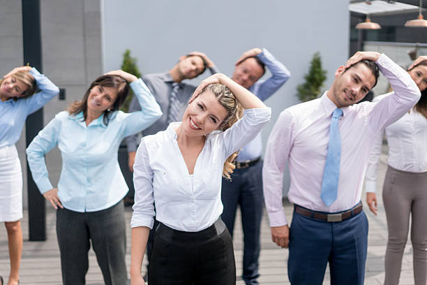 Exercícios ergonomicos na empresa